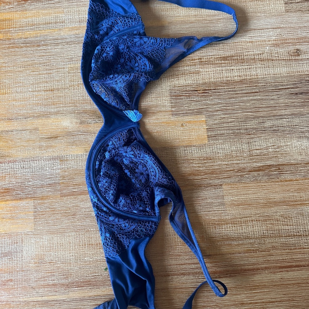 Victoria's Secret Deep Blue Lace Bra